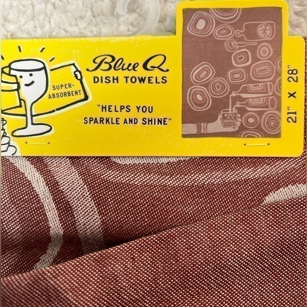 Blue Q "Make It A Double" Dish Towel - Picture 4 of 5